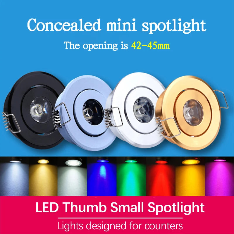 Mini LED Recessed Downlight 1W 3W Dimmable Ceiling Spot Light LED Recessed Downlight Axl