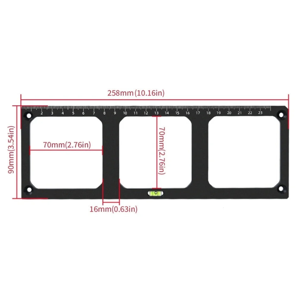 86mm Switch Socket Forming Template | Aluminum Alloy Opening Tool Socket Forming Template Axl