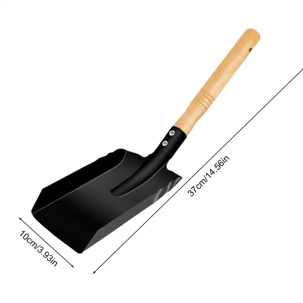 Fireplace Ash Shovel – Wooden Handle Coal Scoop Tool Fireplace Ash Shovel Axl