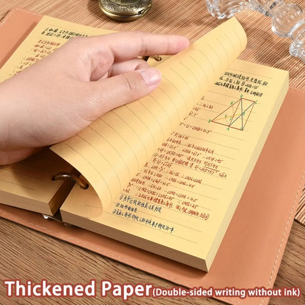 A5/A6 Loose-Leaf PU Leather Notebook – Travel Journal & Diary Loose-Leaf Notebook Axl