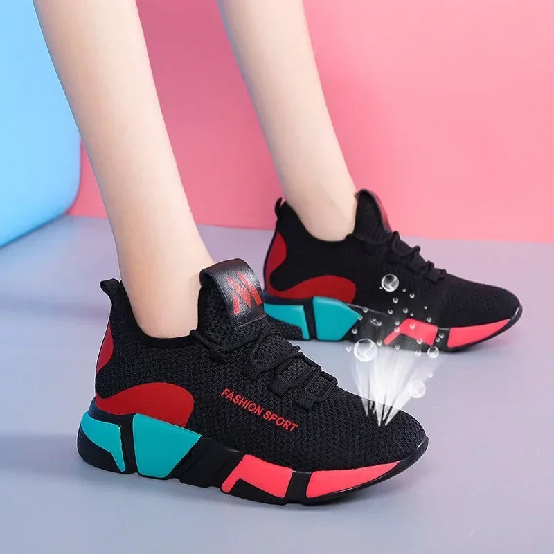 Women's Breathable Mesh Sock Sneakers | Vulcanize Fitness Shoes Women's Sock Sneakers Axl