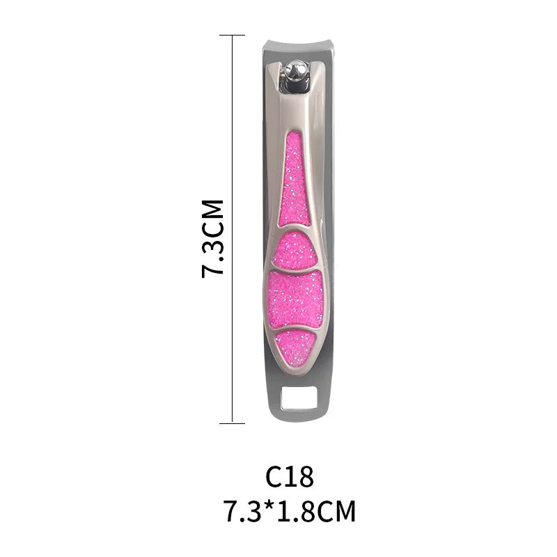 Stainless Steel Nail Clippers – Large Opening Nail Tool Set Nail Clipper Set Axl Large Starlight Pink