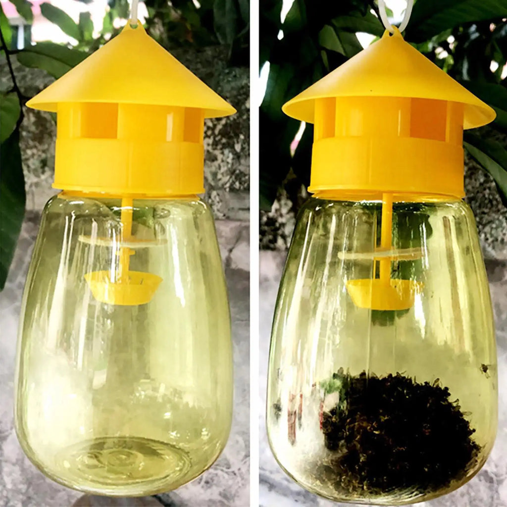 KITPIPI Yellow Fruit Fly Trap – Outdoor Garden Insect Catcher Insect Trap Axl