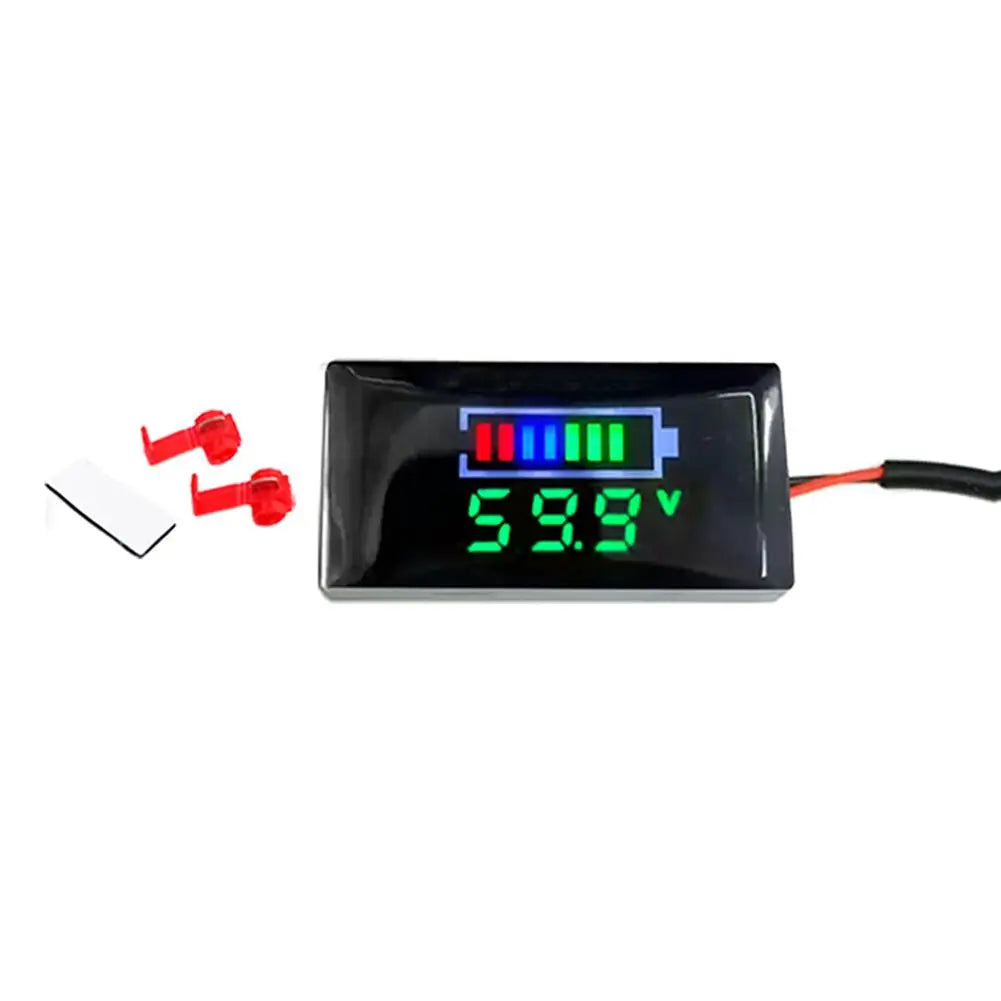 Mini LED Digital Voltmeter DC 12V–150V | Motorcycle & EV Digital Panel Voltmeter Axl green China Mainland