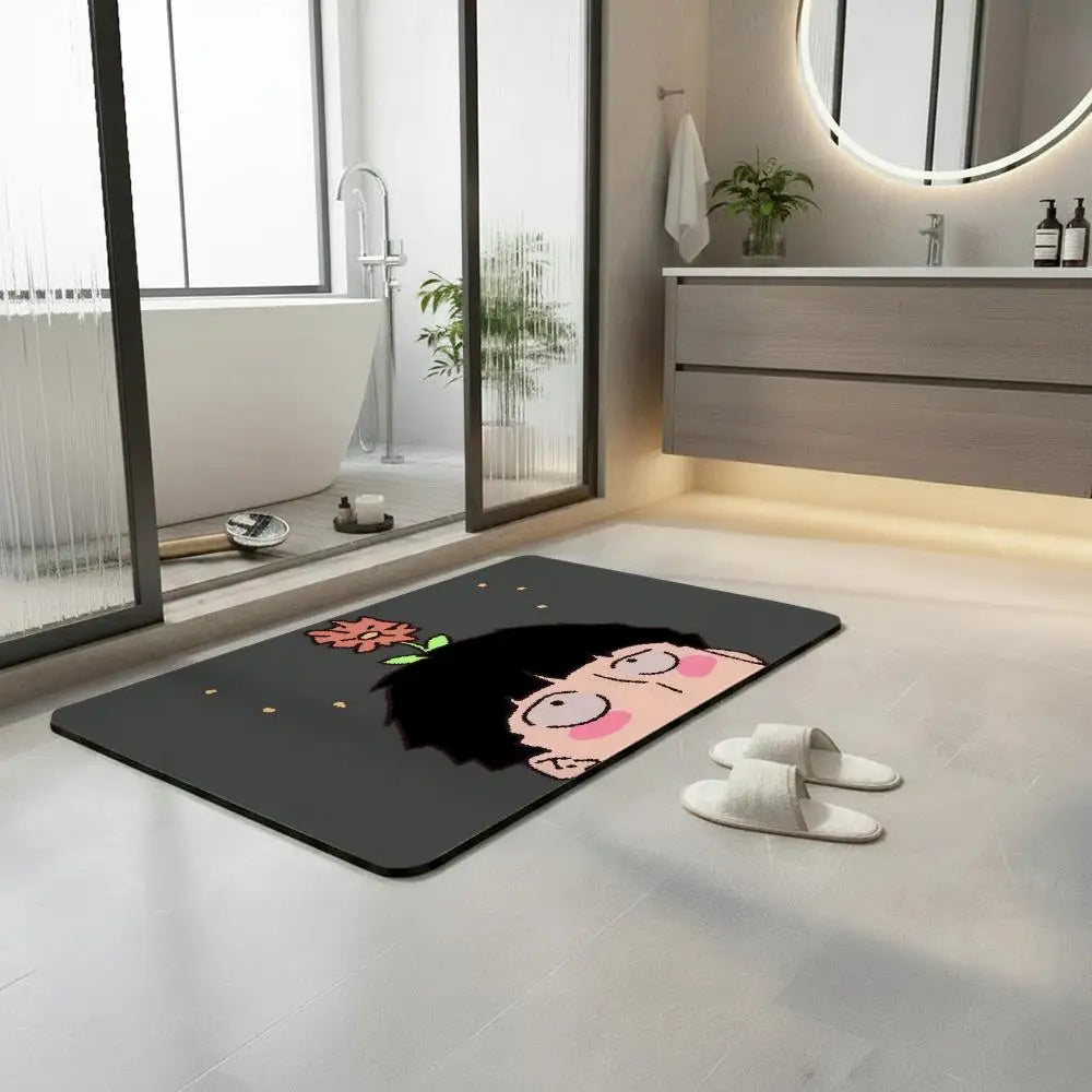 Mob Psycho 100 Diatomite Bath Mat – Quick-Dry & Non-Slip Diatomite Bath Mat Axl
