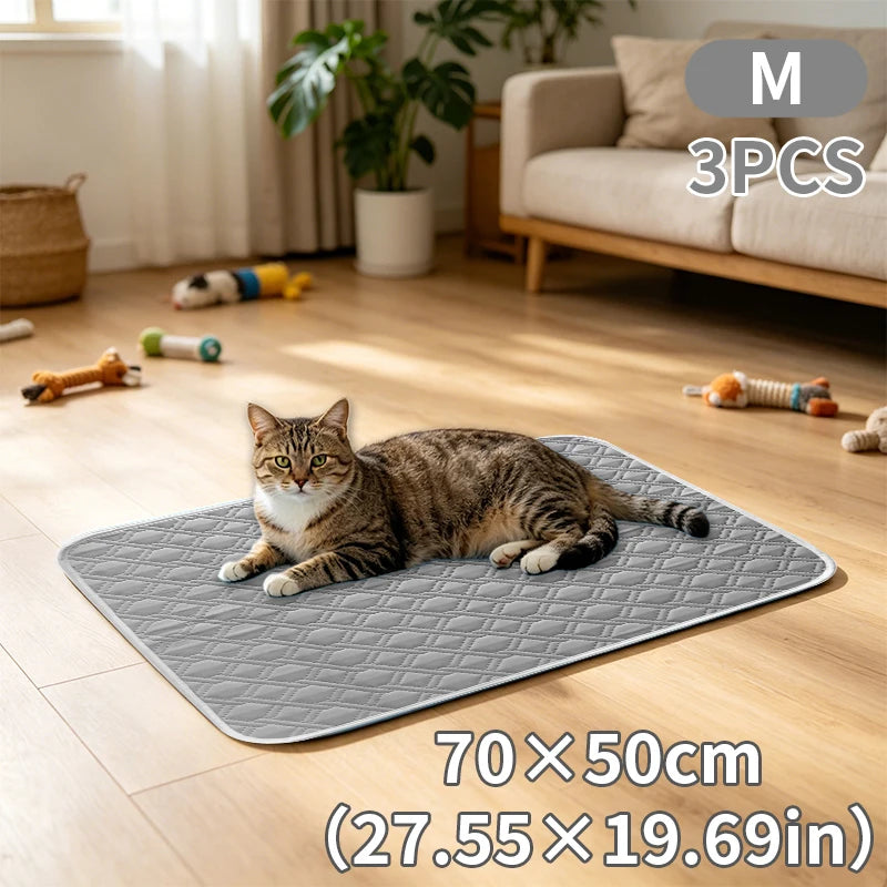 KEMORELA 3-Piece Washable Pet Cooling Pad – Dogs & Cats Pet Cooling Mat Axl 3PCS 70x50cm