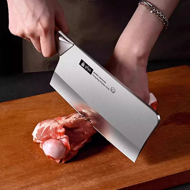 PLYS Kitchen Knife Set – Stainless Steel Chef & Cleaver Knives Kitchen Knife Set Axl