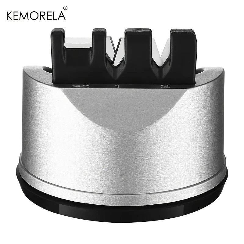 KEMORELA 3-in-1 V-Edge Knife Sharpener with Suction Cup Base Knife Sharpener Axl