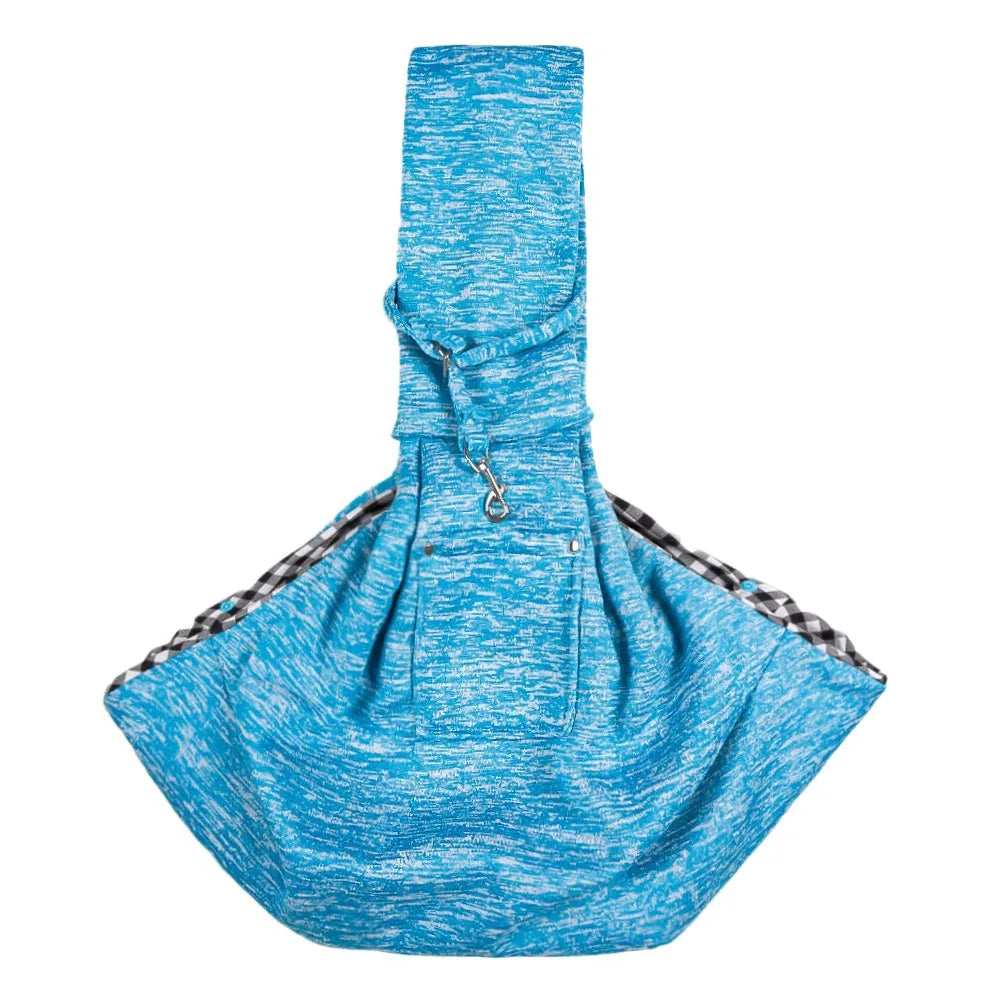Pet Sling Carrier Bag – Crossbody Shoulder Bag for Dogs & Cats Pet Sling Carrier Axl Lake blue