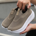 ZULIWAGN Barefoot Shoes – Extra-Wide Unisex Mesh Sneakers Barefoot Sneakers Axl 36 Beige