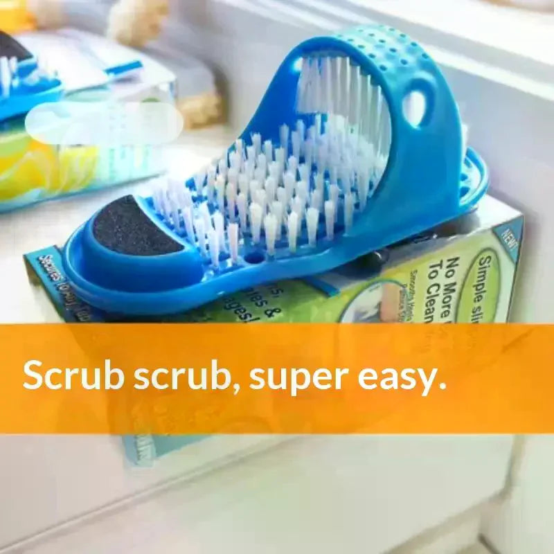 Shower Foot Scrubber with Pumice Stone & Suction Cups Foot Scrubber Brush Axl