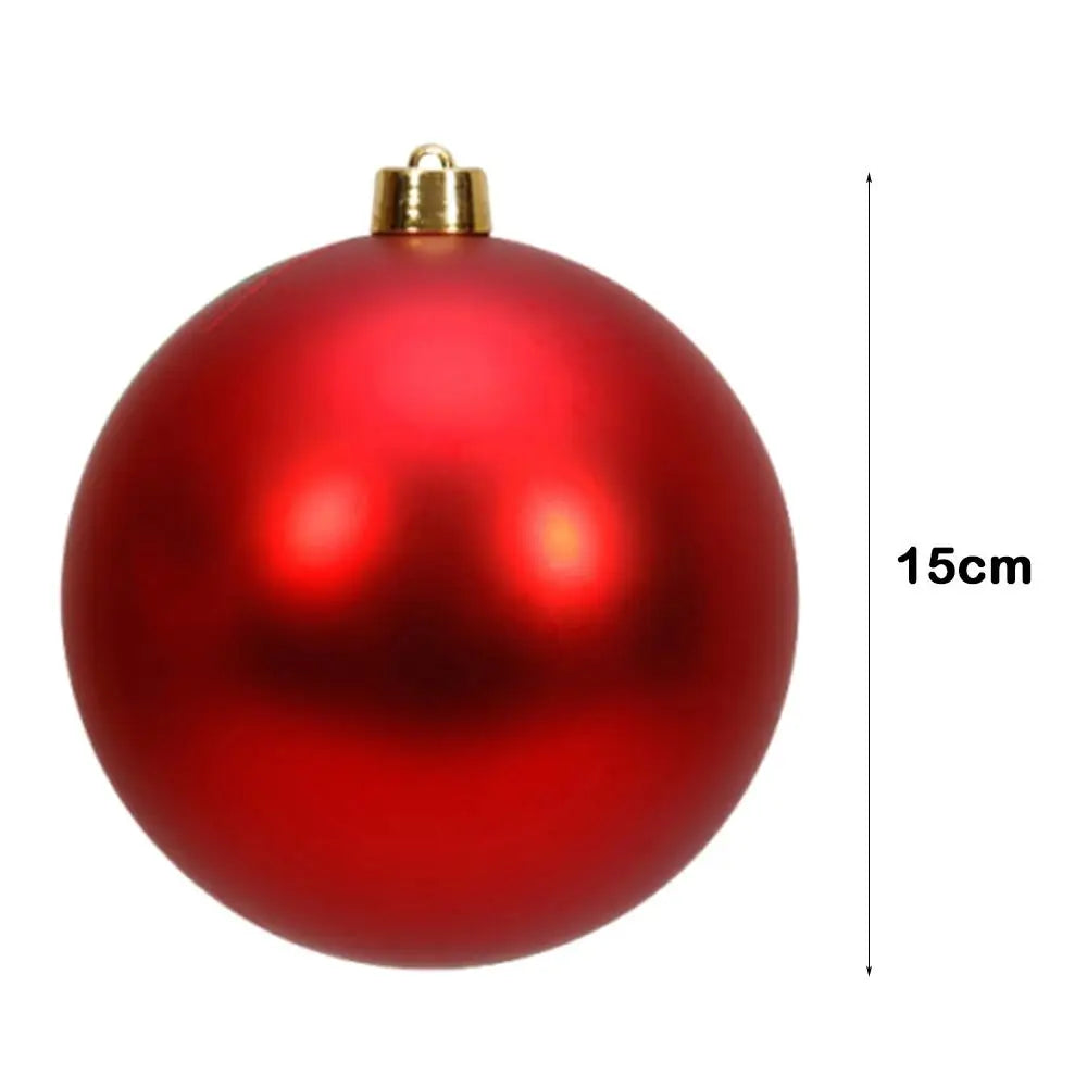 15cm Matte Christmas Ball Ornament – Giant Holiday Decoration Christmas Ornament Axl