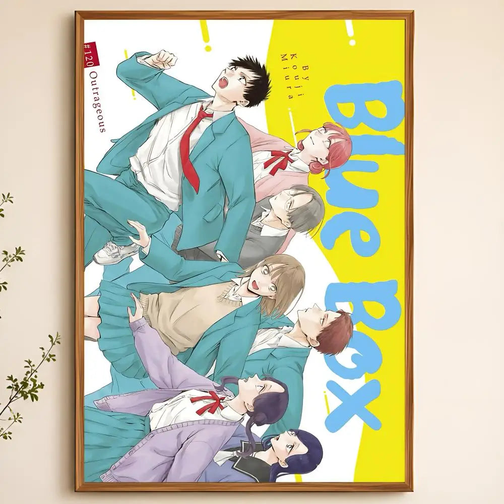 Blue Box Manga Poster – Self-Adhesive Waterproof Wall Art Print