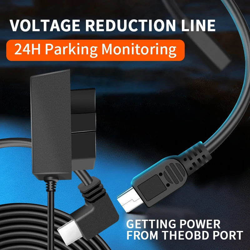 Dash Cam Hardwire Kit 3.3m | 12-24V Parking Mode Power Cable Dash Cam Hardwire Kit Axl