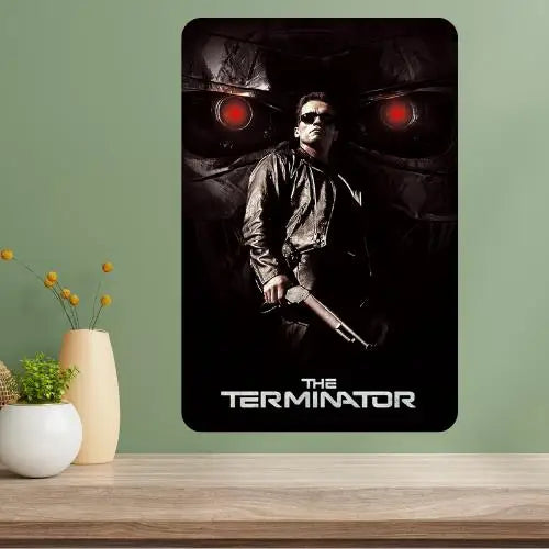 Terminator Metal Movie Poster Sign – Retro Aluminum Wall Art Metal Wall Sign Axl aluminum sign aluminum 14x20cm