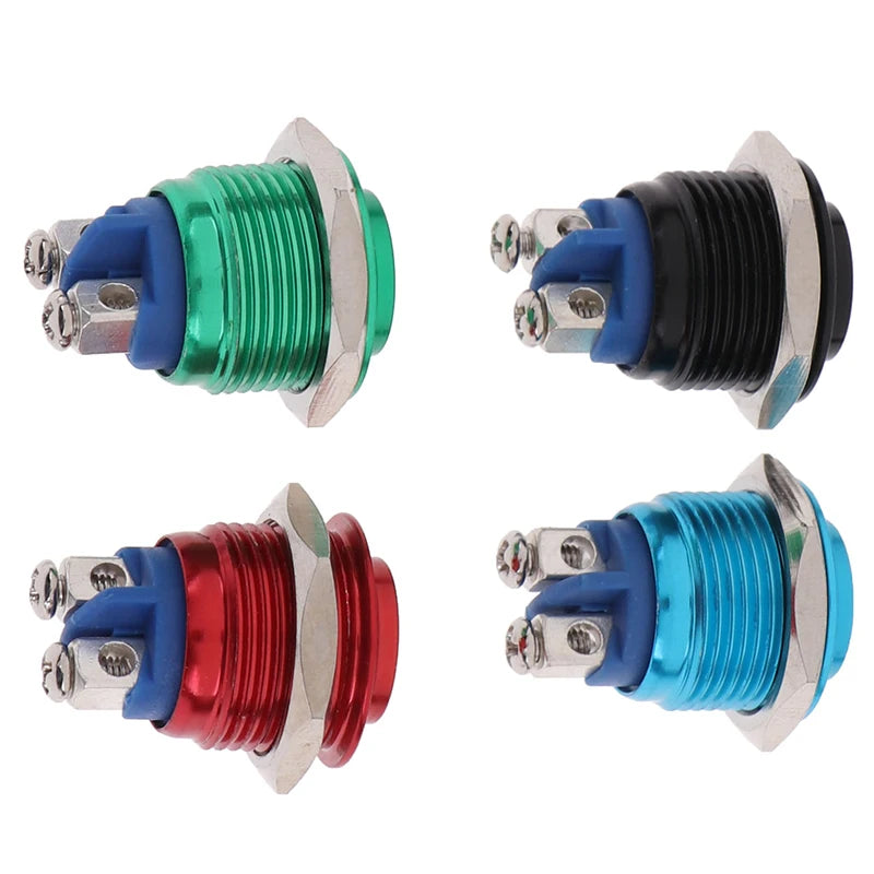 16mm Momentary Push Button Switch – IP65 Waterproof Panel Mount Push Button Switch Axl