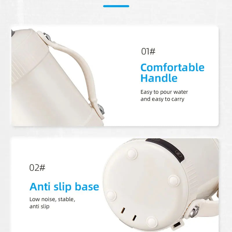 BALASHOV Mini Electric Travel Kettle 1L Stainless Steel 1000W Electric Travel Kettle Axl