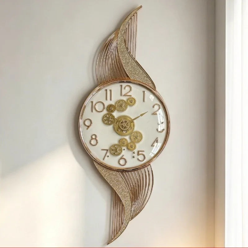 Modern Silent Large Wall Clock – Minimalist Geometric Decor Wall Clock Axl