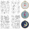 Water Soluble Embroidery Patterns – 4 Sheets & 33 Fairy Designs Embroidery Pattern Kit Axl AECH04-18827