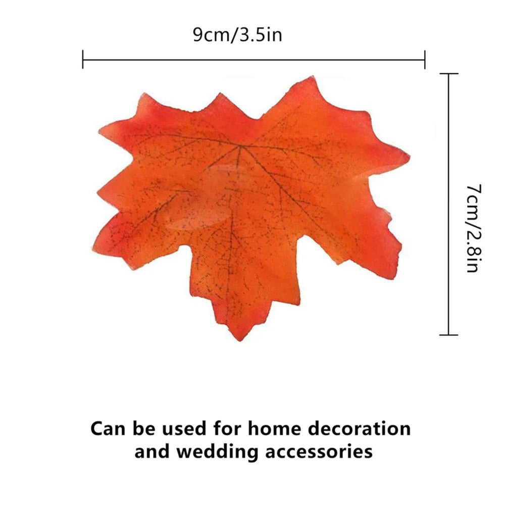 Silk Maple Leaf Artificial Flowers – Autumn Wedding & Home Decor Artificial Silk Leaves Axl