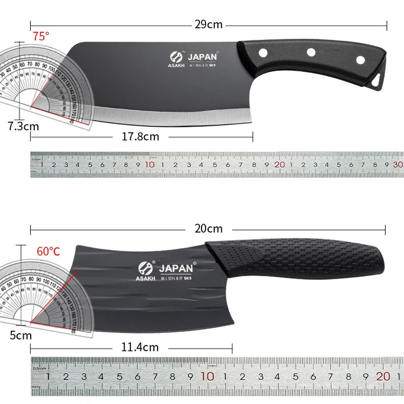 Stainless Steel Cleaver Knife – Sharp Lightweight Kitchen Blade Kitchen Cleaver Knife Axl