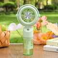 Rechargeable Mini Handheld Mist Spray Fan | USB 300mAh Handheld Mist Fan Axl Green