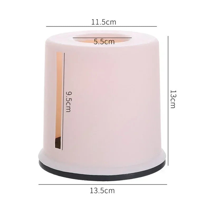 Round Cylinder Tissue Box – Plastic Roll Paper Holder Tissue Box Holder Axl