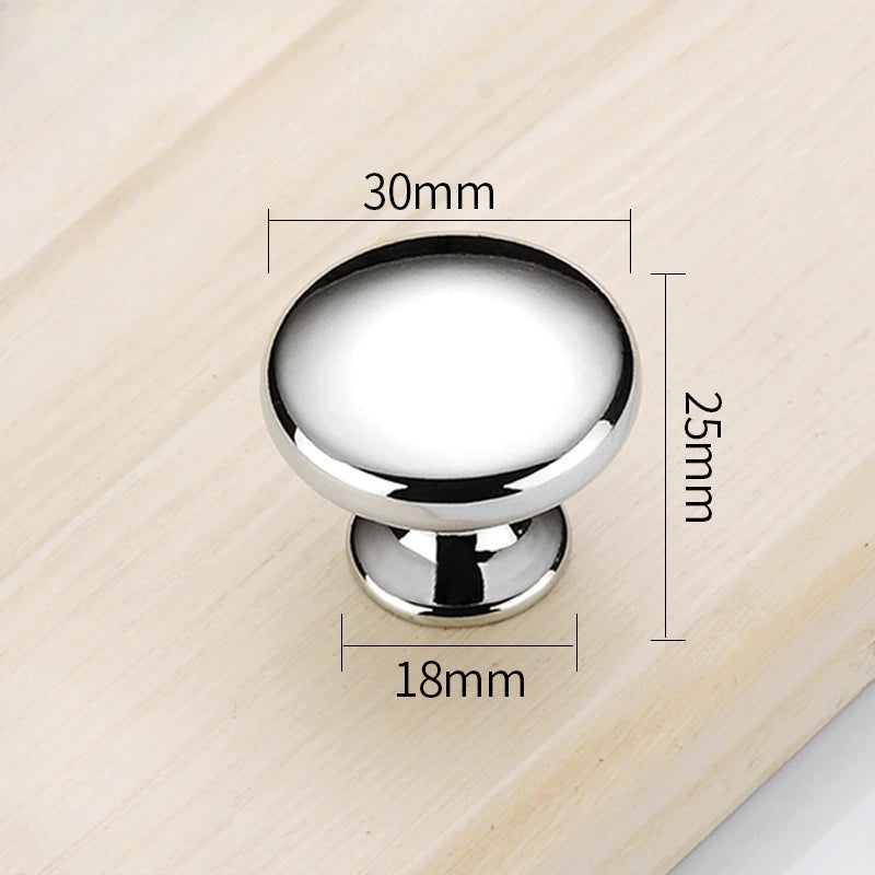 Chrome Metal Door Knobs & Drawer Handles – Silver Cabinet Pulls Cabinet Door Knobs Axl 2Pcs