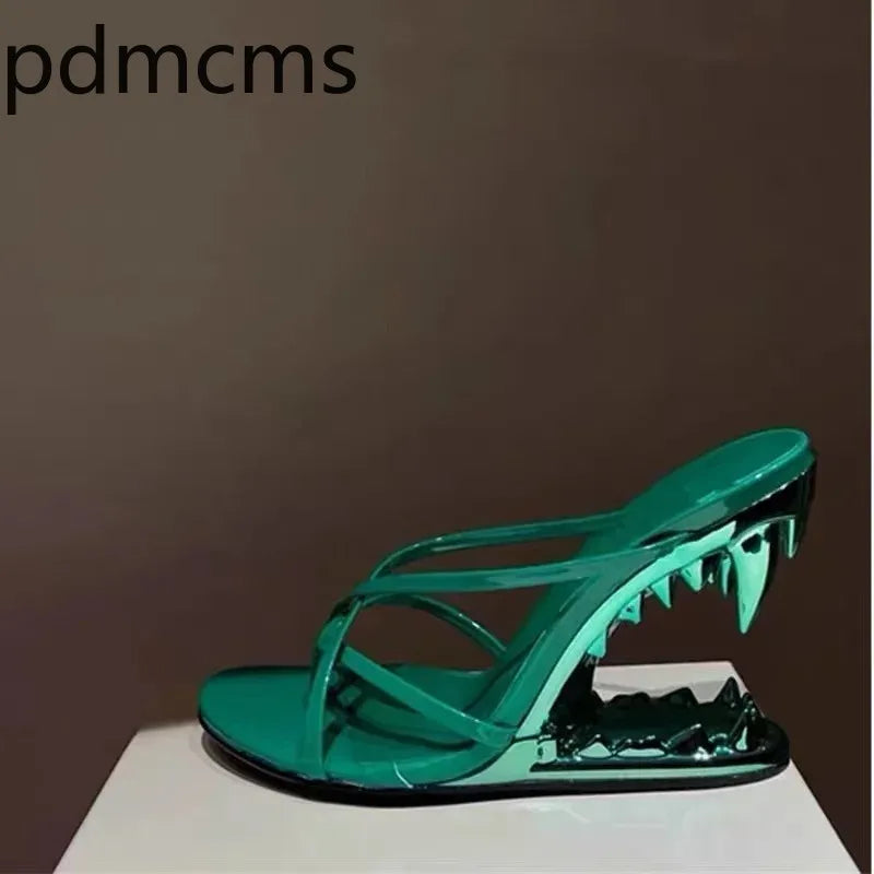Women's Stiletto High Heel Open Toe Sandal Slides | Fashion High Heel Sandals Axl