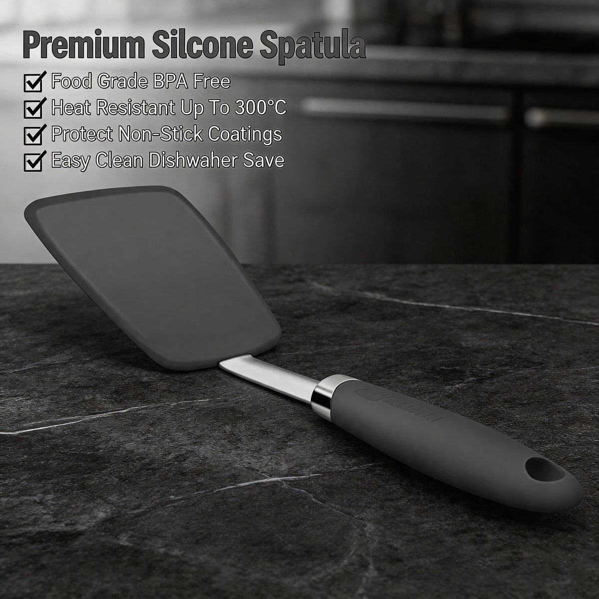 Non-Stick Silicone Cooking Spatula – Heat-Resistant, BPA-Free Silicone Spatula Axl