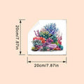 Glow-in-the-Dark Coral Reef Toilet Sticker – Luminous Wall Decal Wall Decal Sticker Axl 1pc