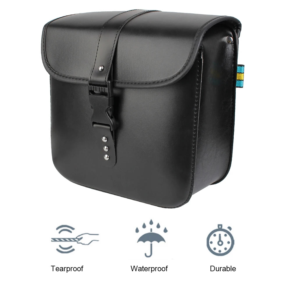 PU Leather Motorcycle Saddle Bags – Universal Side Luggage Pair Motorcycle Saddle Bag Axl
