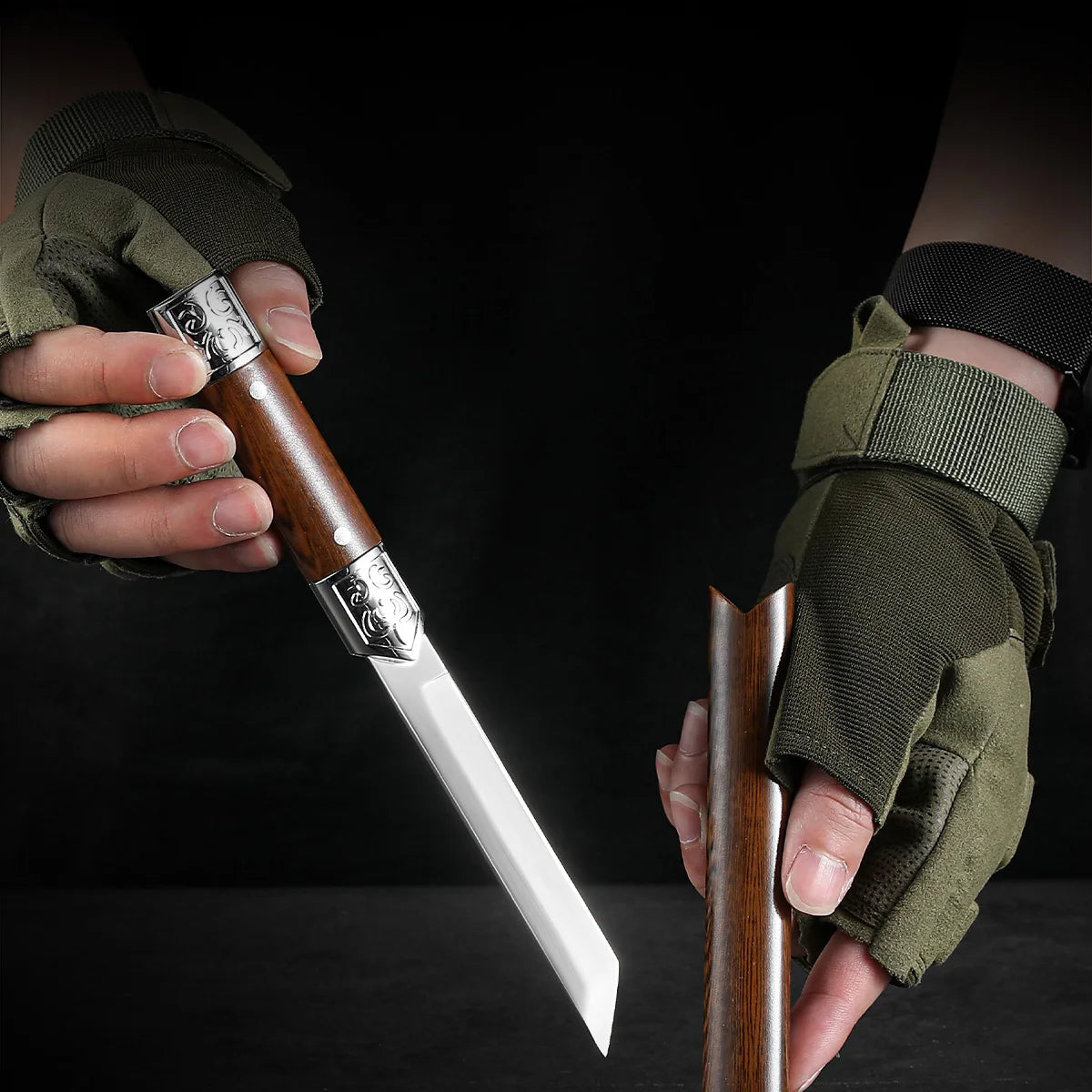 SHENJIU Fixed Blade Fruit & Kitchen Knife – Stainless Steel Fixed Blade Knife Axl