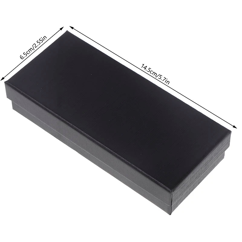 Black Rectangle Watch Box – Travel Gift Case with Sponge Insert Watch Gift Box Axl Black
