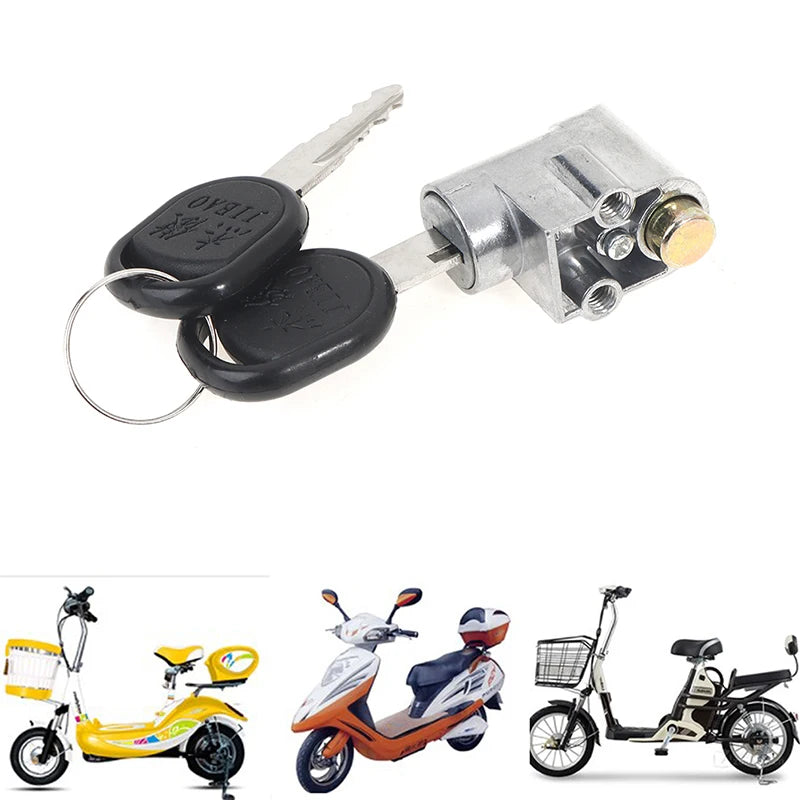 Ignition & Battery Box Lock + 2 Keys – Motorcycle Scooter E-Bike Motorcycle Ignition Lock Axl