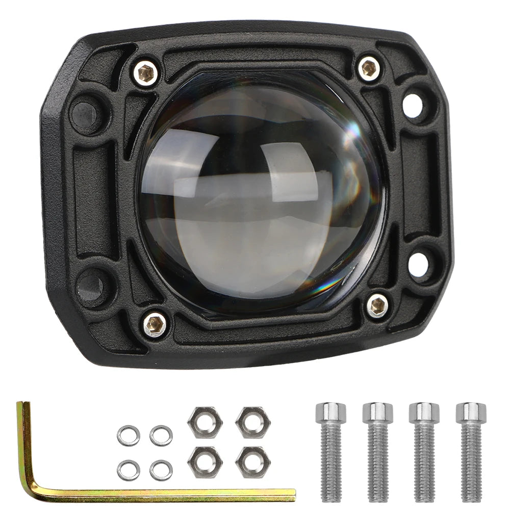 8D Lens 30W LED Flush Mount Work Light 6000K/3500K Dual Color LED Work Light Axl Square