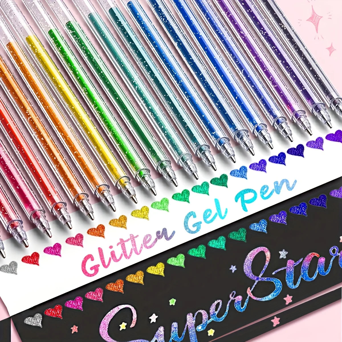 Glitter Ballpoint Pen Set – Journals, Scrapbooks & Art Projects Glitter Gel Pen Set Axl
