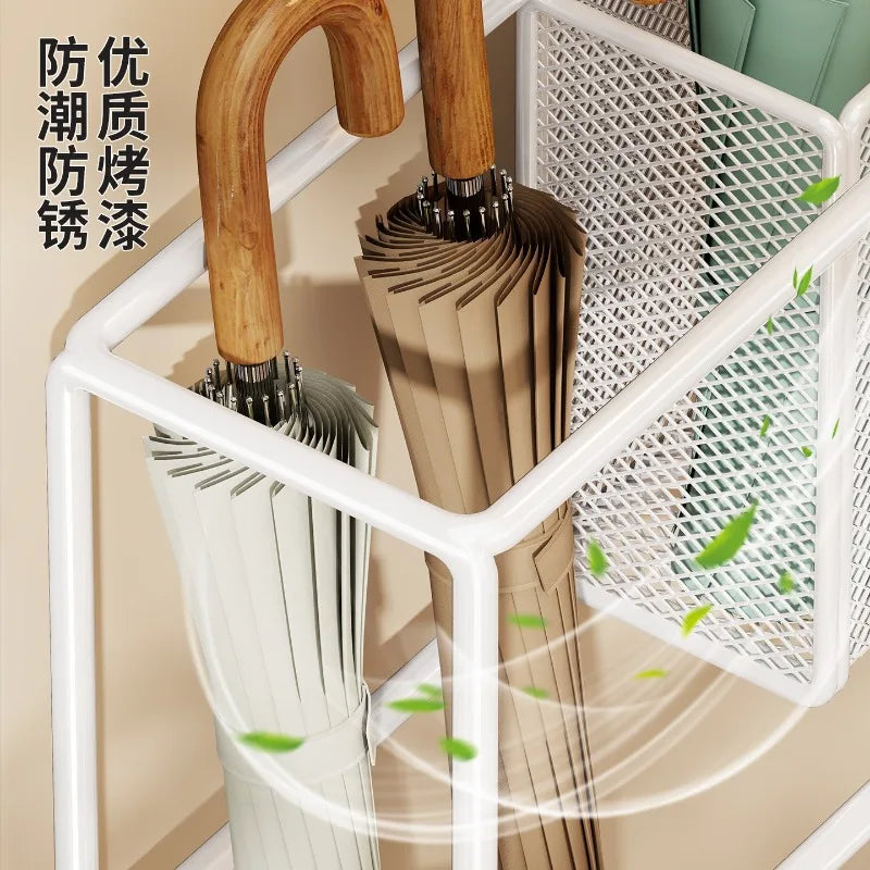 Modern Metal Umbrella Stand – Entryway & Balcony Storage Rack Umbrella Stand Axl
