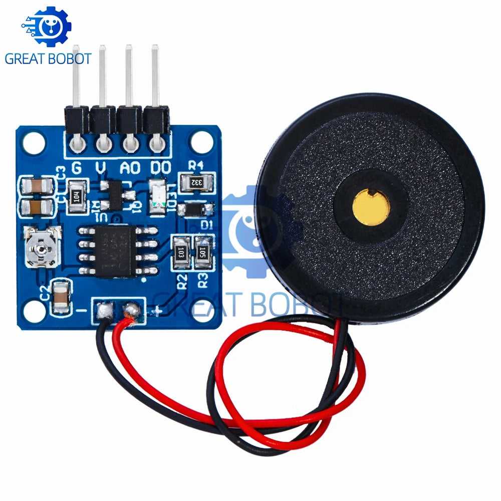 5V Piezoelectric Vibration Sensor Module TTL Output for Arduino Vibration Sensor Module Axl