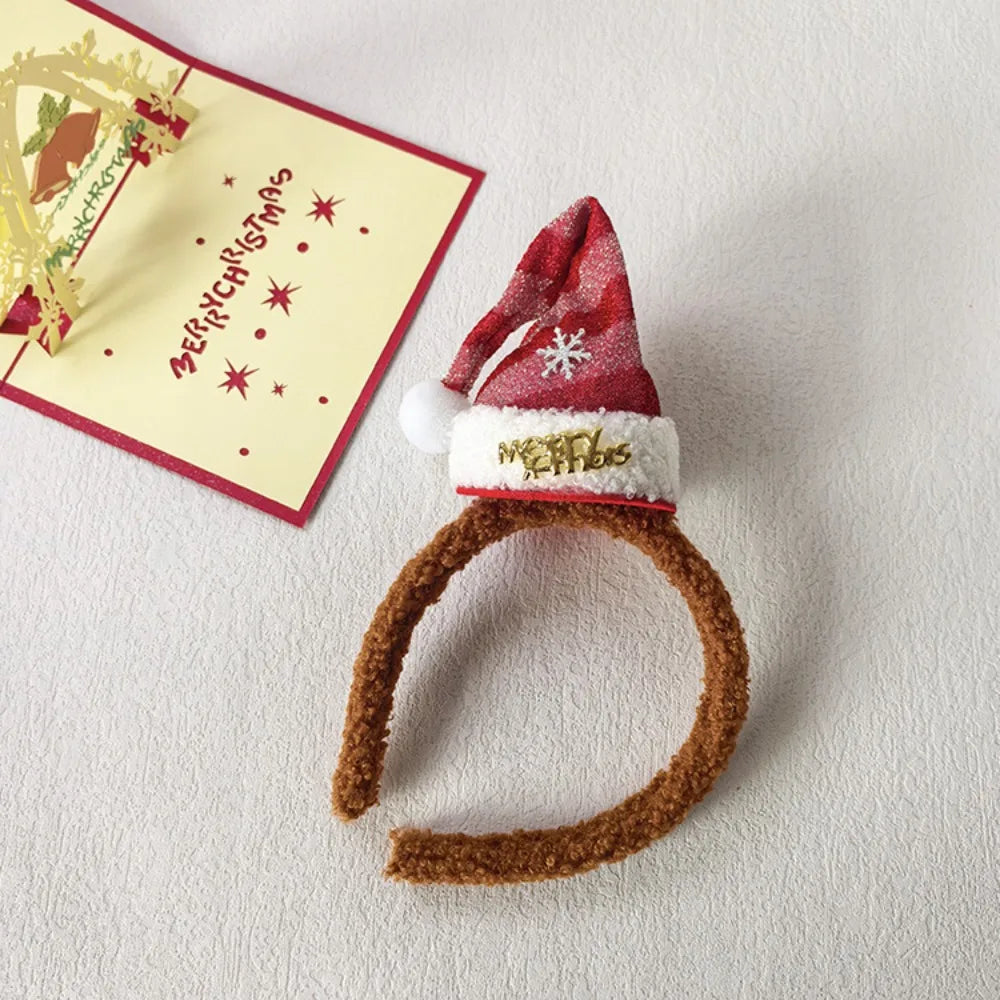 Sequin Christmas Headband – Red Bowknot & Star Hair Hoop Christmas Headband Axl Style 5