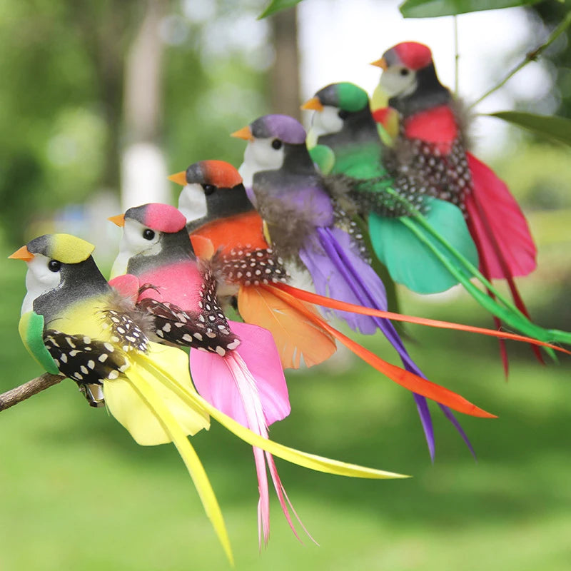 Swallow Tail Bird Clip – Handmade Artificial Bird Ornament Artificial Bird Ornament Axl