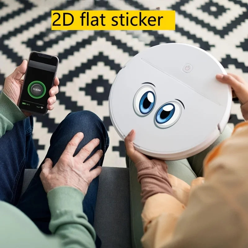 6-Pack Robot Eye Static Cling Vinyl Decals | Cars & Gadgets Vinyl Static Cling Decals Axl