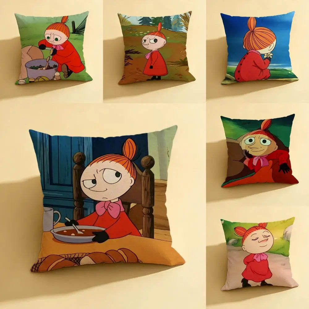 Moomins Linen Cushion Cover Set – Sofa, Bedroom & Chair Décor Cushion Cover Axl