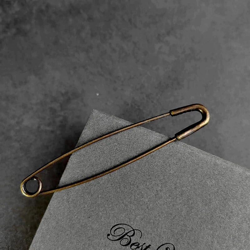 Retro Bronze Large Metal Safety Pins for Clothing & Scarves Metal Safety Pins Axl A2
