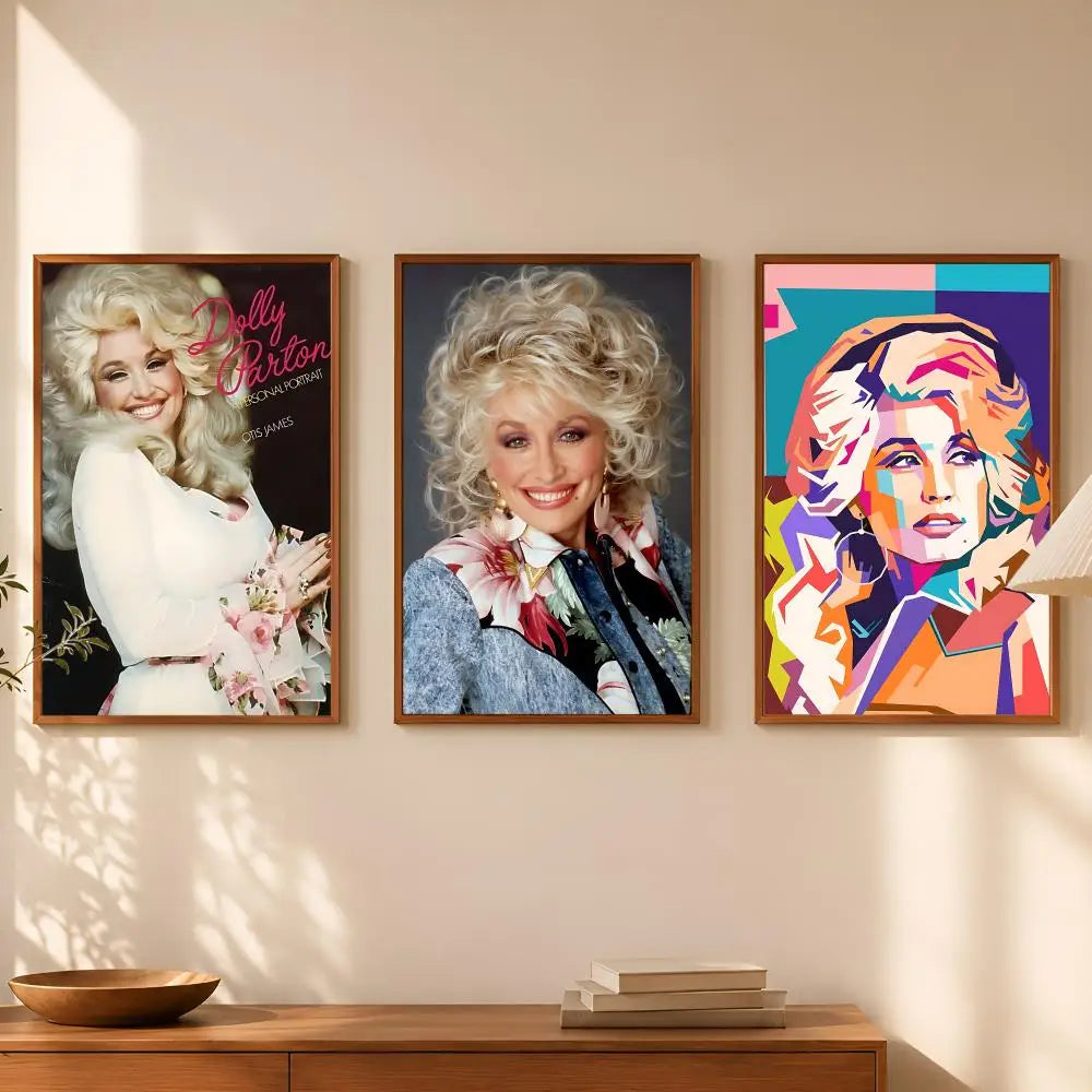 Dolly Parton HD Self-Stick Wall Art Poster – Waterproof Decor Wall Art Poster Axl