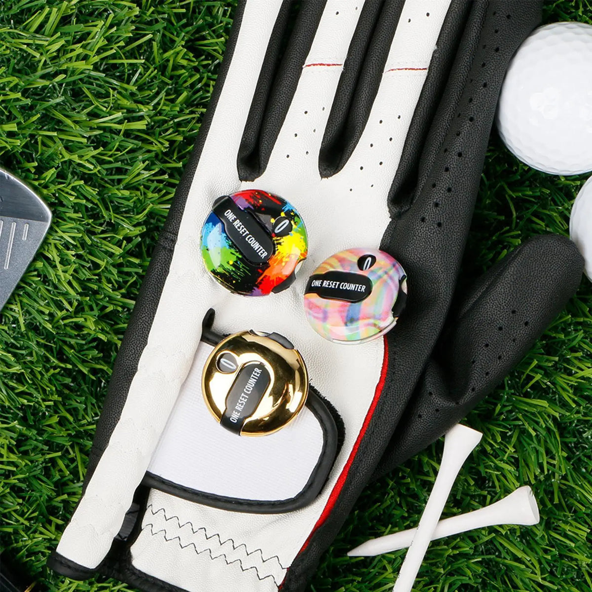 Mini Golf Score Counter Clicker – Glove Attachment, 12 Shots Golf Score Counter Axl