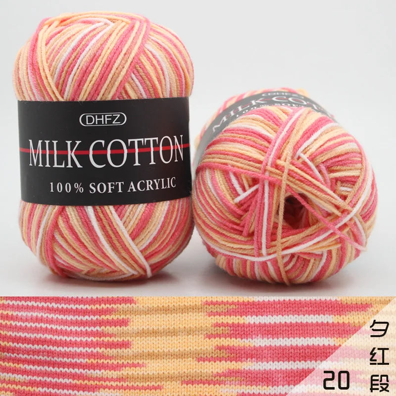 Mixed Colour 50g Soft Cotton Knitting & Crochet Yarn – Baby Safe Knitting Yarn Axl Pink