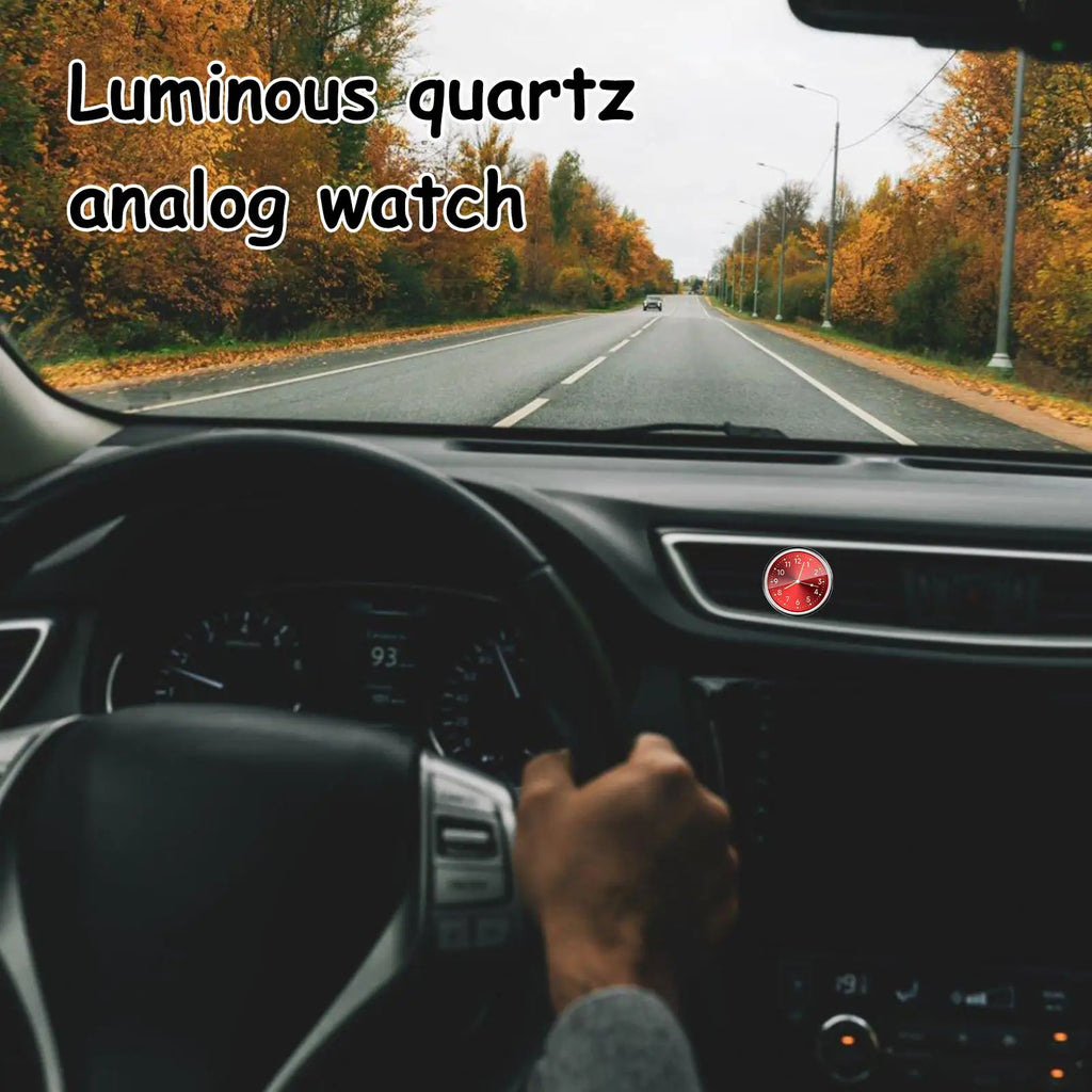 Luminous Analog Car Dashboard Clock – Zinc Alloy Quartz Car Dashboard Clock Axl