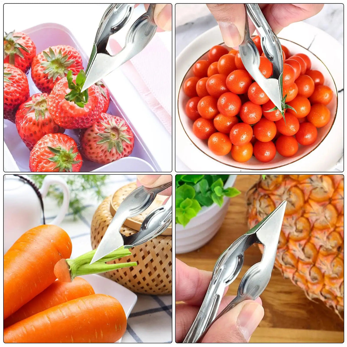 Stainless Steel Pineapple Eye & Stem Remover Kitchen Tweezer Fruit & Vegetable Tool Axl