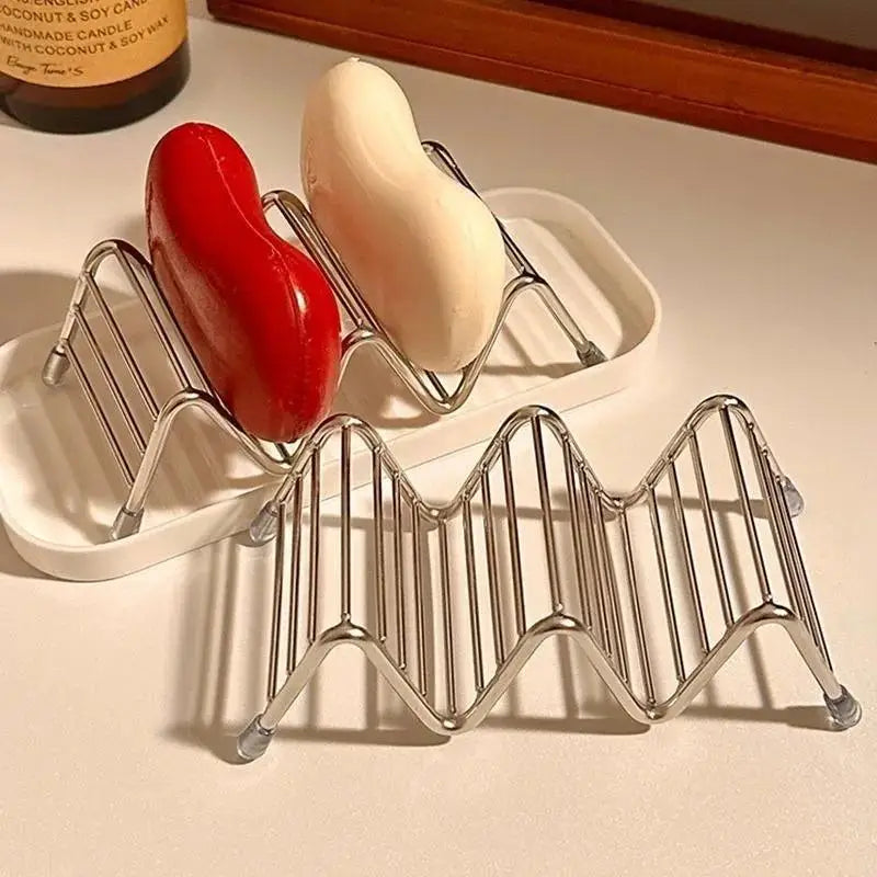 Stainless Steel Soap Dish with Drainage | Bathroom Soap Rack Soap Dish Rack Axl
